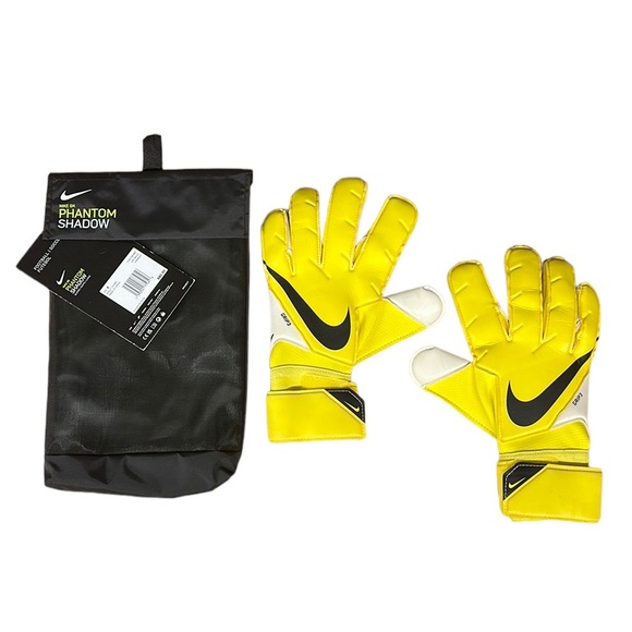 Nike GK Phantom Shadow CN6758-845 Goalie Soccer Gloves Yellow Adult Size 8 New - Picture 3 of 6